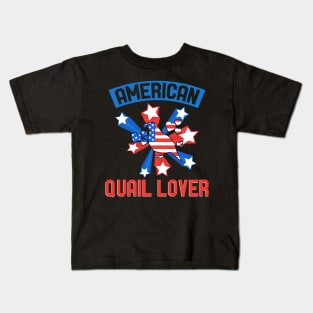 American Quail Lover Kids T-Shirt